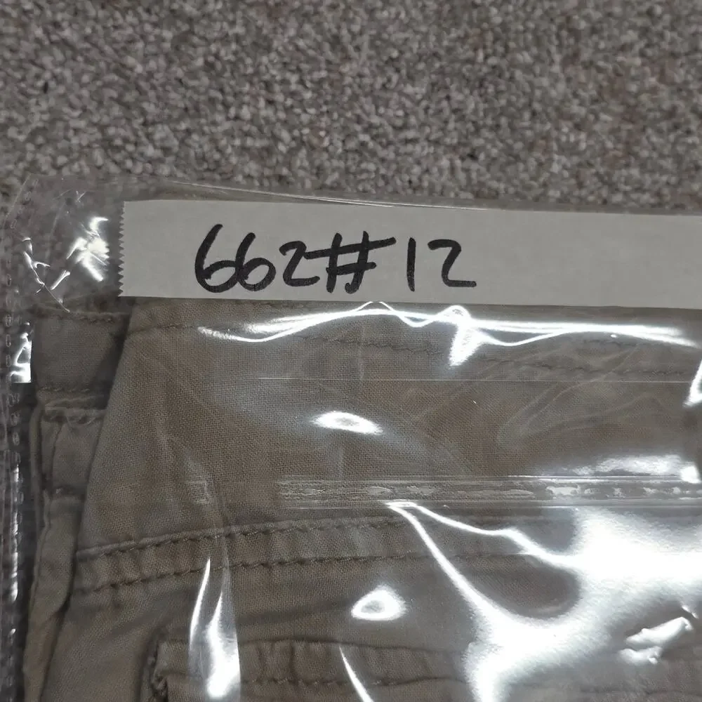 Y2K Parachute Indie Sleaze UnionBay Cargo Capri Pants Sz 7 Khaki Cotton Utility